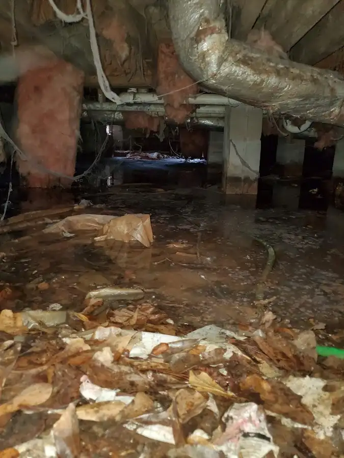 Crawl space flood assessment for Commercial Water Damage Restoration in Firebaugh